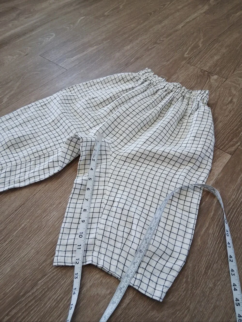 Soor Ploom Hetty Linen Checked Culottes